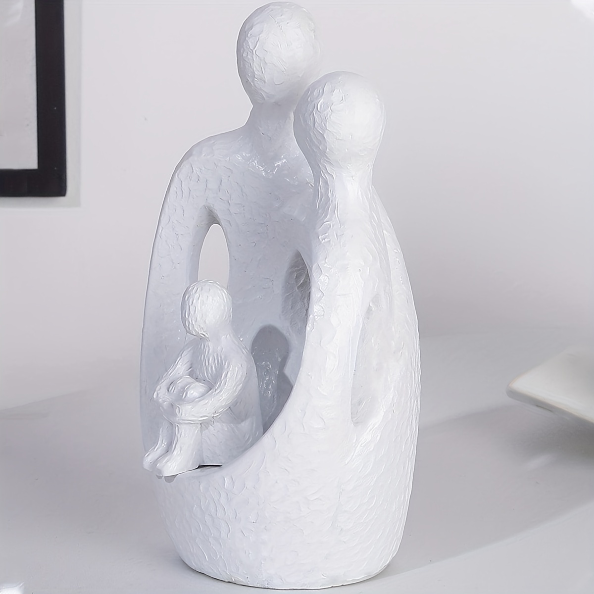 Estatua de personas abstractas de resina de mesa, esculturas, decoración  moderna del hogar, adornos, manualidades, regalo