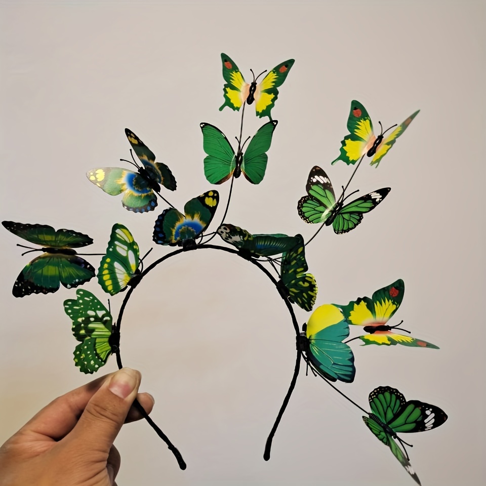 Image of 1pcs Decor Hair Hoop Boho Headband For Bridal Wedding Halloween Costume Forest Theme Party