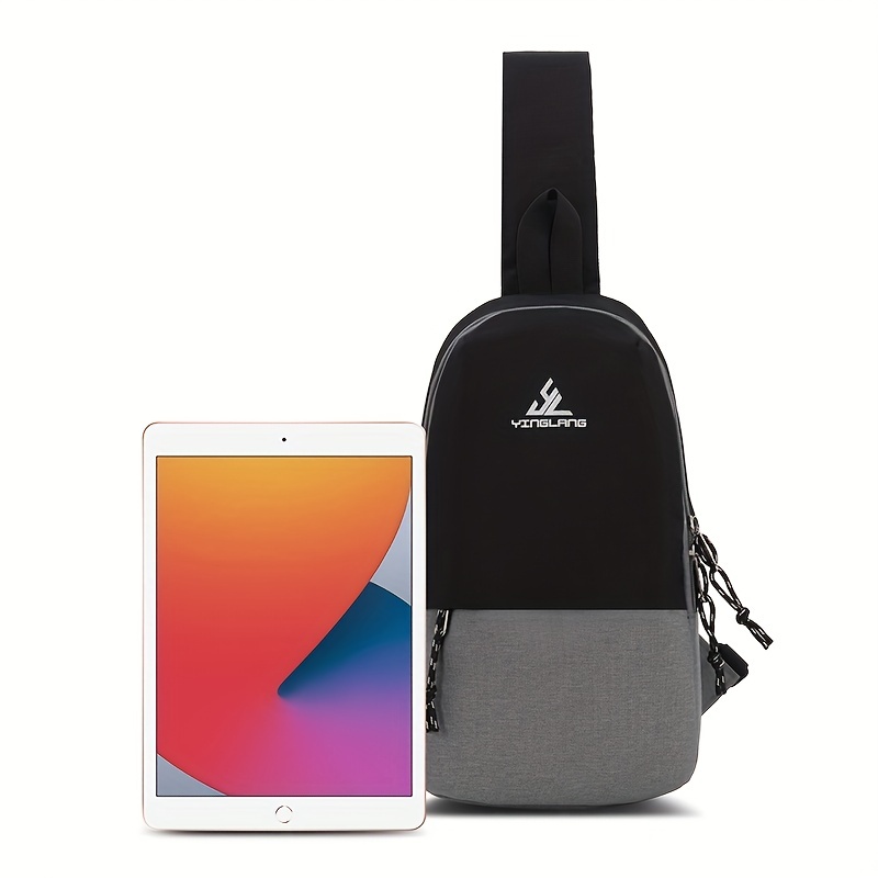 Colorblock Sling Bag Zipper Crossbody Bag