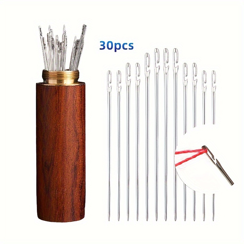 1pc Threading Needles, Sewing Needles For Hand Sewing, For The Elderly,  Easy Side Threading Stitching Pins