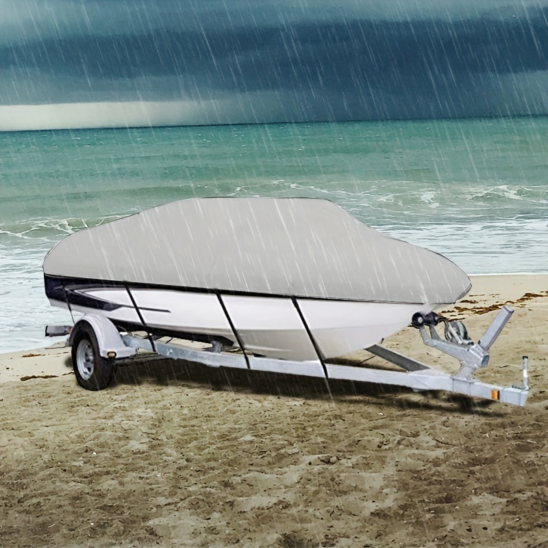 White Boat Cover / Waterproof Tent for Speed Boat Fishing Water