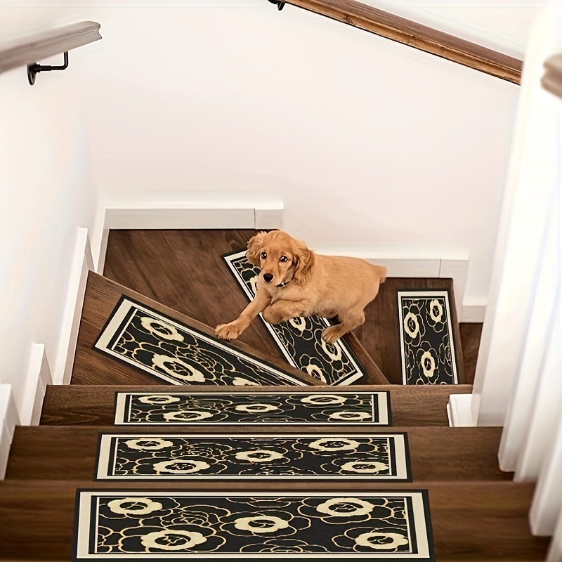 2pcs, Tapis De Marches D'escalier, Bande Antidérapante Carrée Sans Colle  Auto-adhésive Pour Marches En Bois Intérieures, Tapis De Course Pour  Escaliers, Tapis De Sécurité Pour Enfants, Bébés, Animaux De Compagnie,  Chiens, Chats