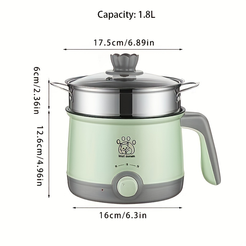 1pc 1.8L Electric Cooker For Small Electric Cooker Multi-Functional  Household SmallIntelligent Timed Thermal Lnsulation Small Electric Cooker  One Pers