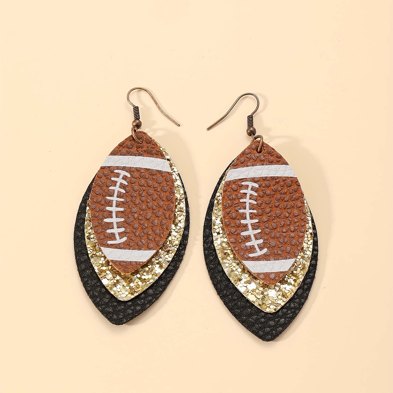 Pjtewawe Body Jewelry Earings Set Cute Soccer PU Stud Dangle Earrings  Football Basketball Volleyball Basebal Dangle Earrings Sports Fans  Statement