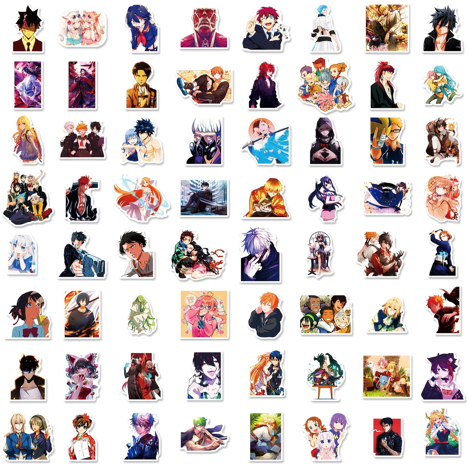 50pcs Anime Doodle Adesivi Anime Bagagli Scooter Moto Auto - Temu  Switzerland