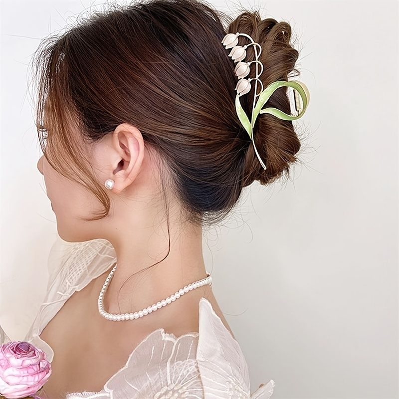 Lily Flower Hair Claw Clips Large Metal Hair Clip Orchid Hair Clamps Flower  Jaw Clamp Hair Styling Hair Accessories For Thick Thin Hair - Beauty &  Personal Care - Temu
