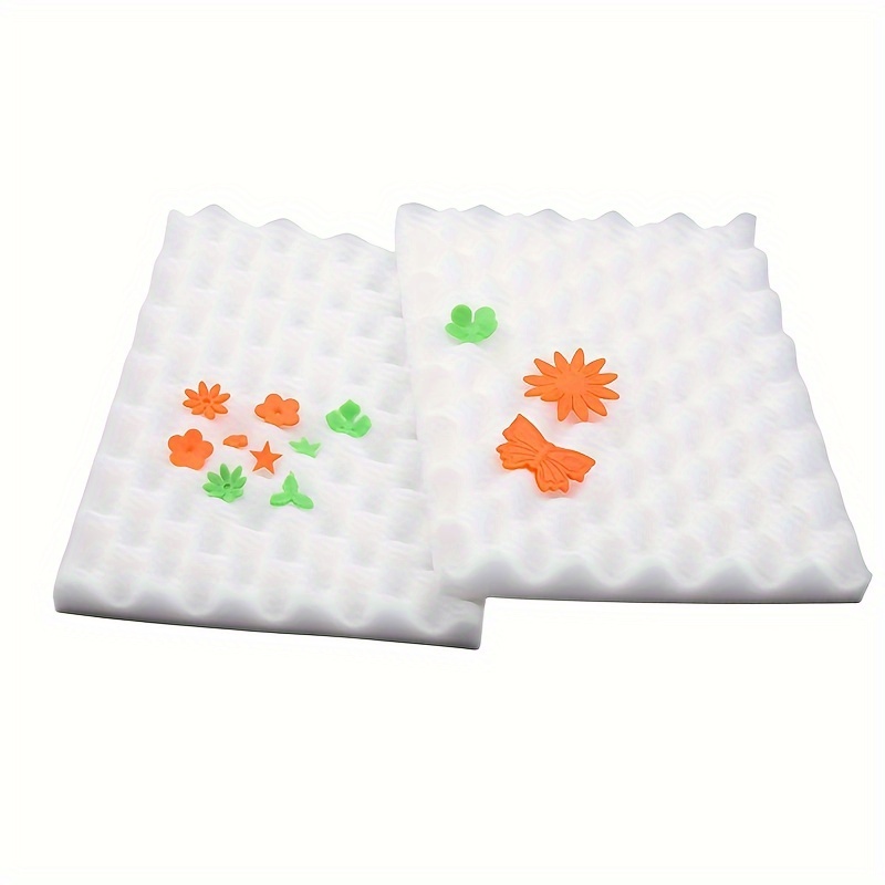 

2pcs Flipping Drying And Shaping Baking Cake Tools Fondant Foam Pad - Dry Flower Sponge Mats For Sugar Flower, Chocolate, And Gum Paste - Restaurant Kitchen Baking Tools For Shaping And Drying