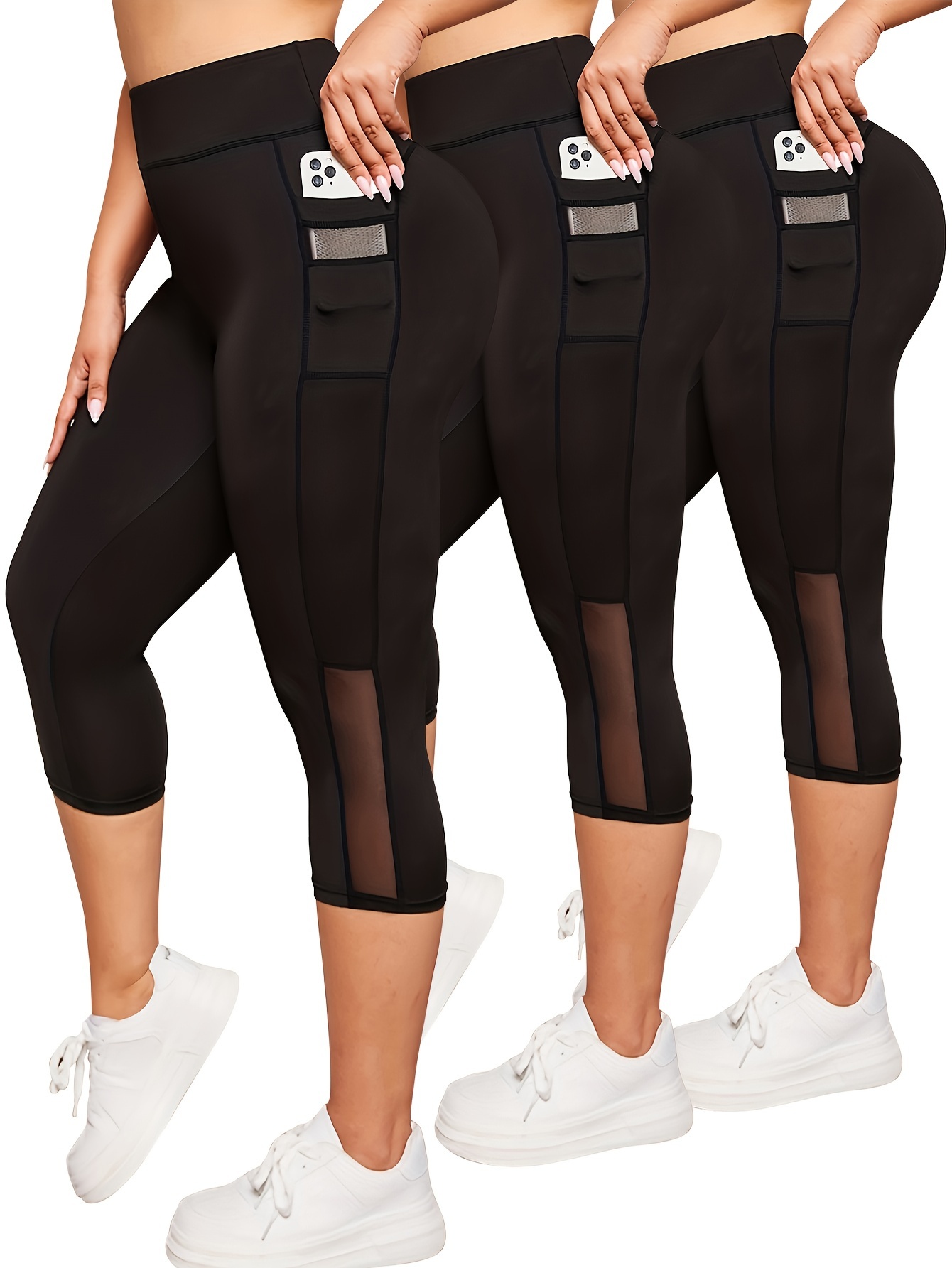 TNNZEET Paquete de 2 leggings de talla grande para mujer, leggings