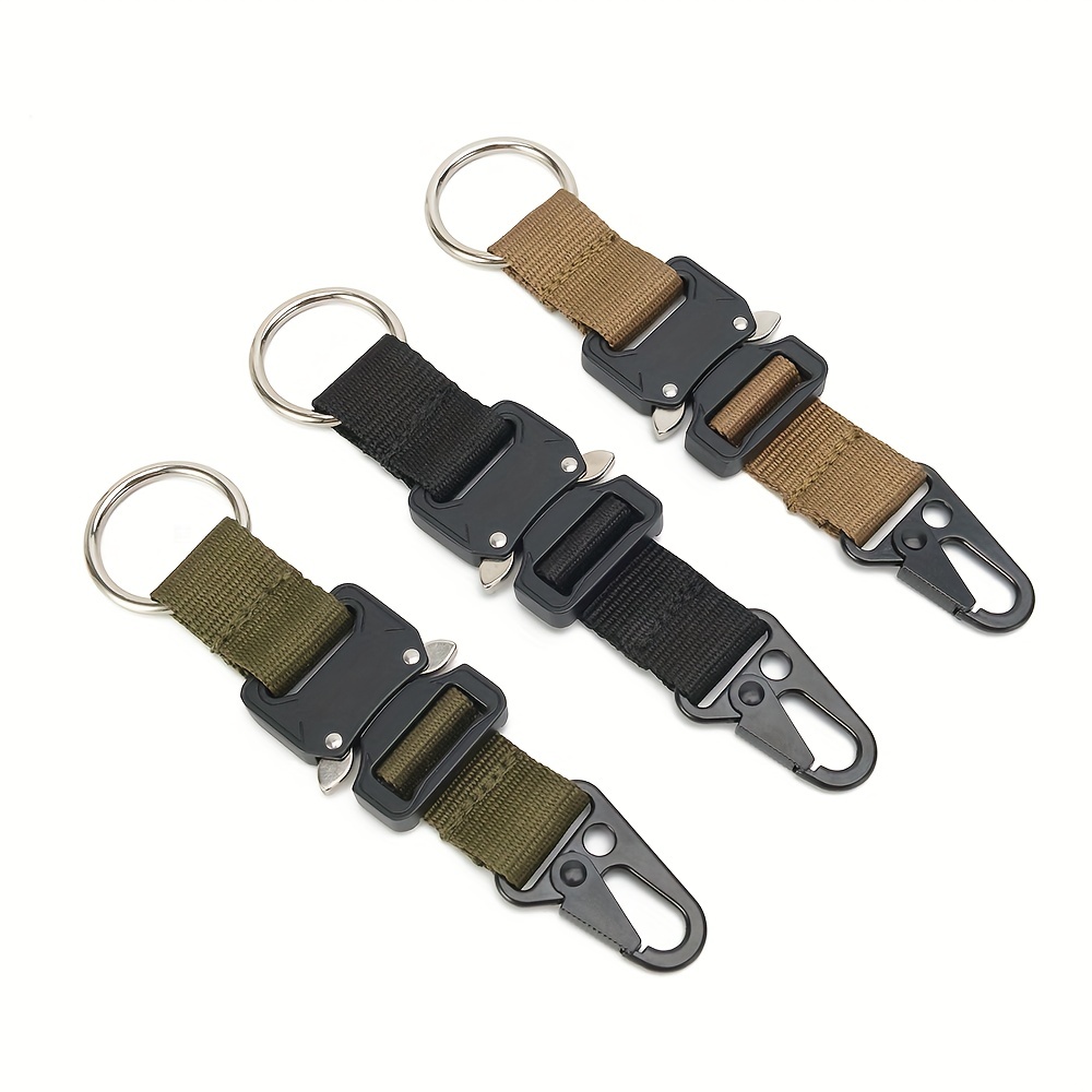 Leather Keychain Belt Clip Buckle Belt Keychain Durable - Temu