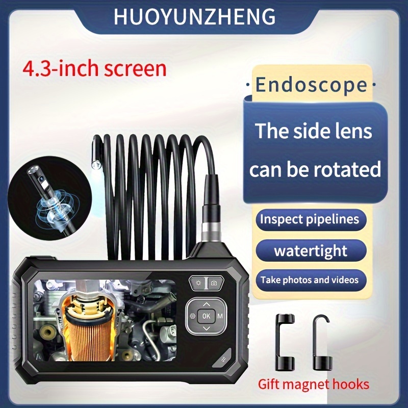 Comprar Endoscopio universal giratorio de 360° para teléfono móvil, cámara  de 6mm, endoscopio de inspección de cilindro de motor