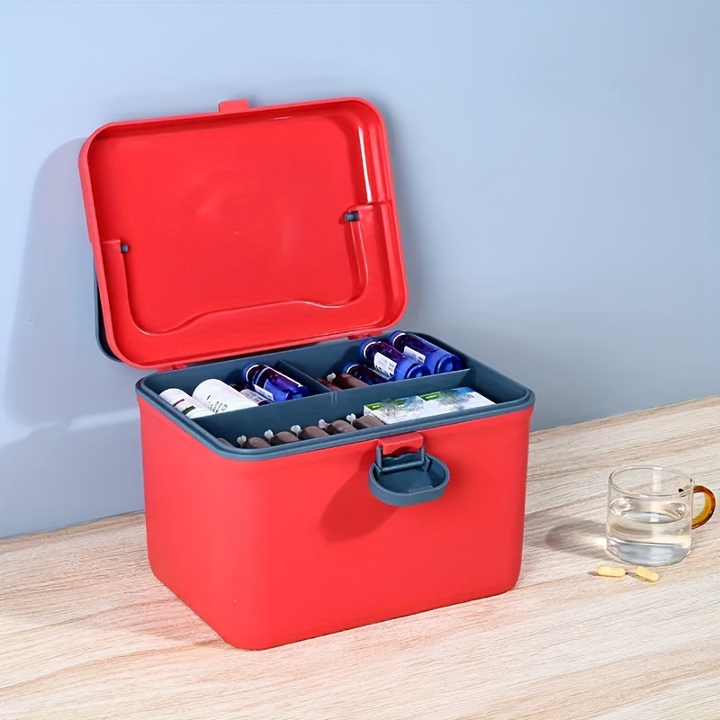 Home Medicine Cabinet Medicine Box, First Aid Kit Portable Storage Medicine  Box, Three-layer Medicine Box