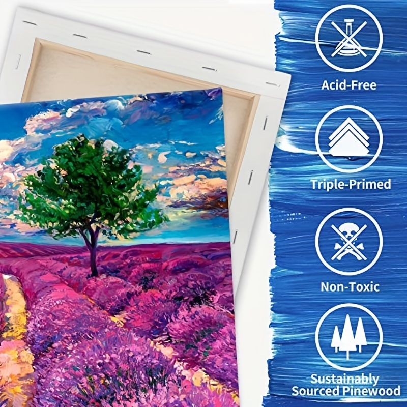 28 Packs Canvas Panels Artist Cotton Canvas Boards for Oil & Acrylic  Painting