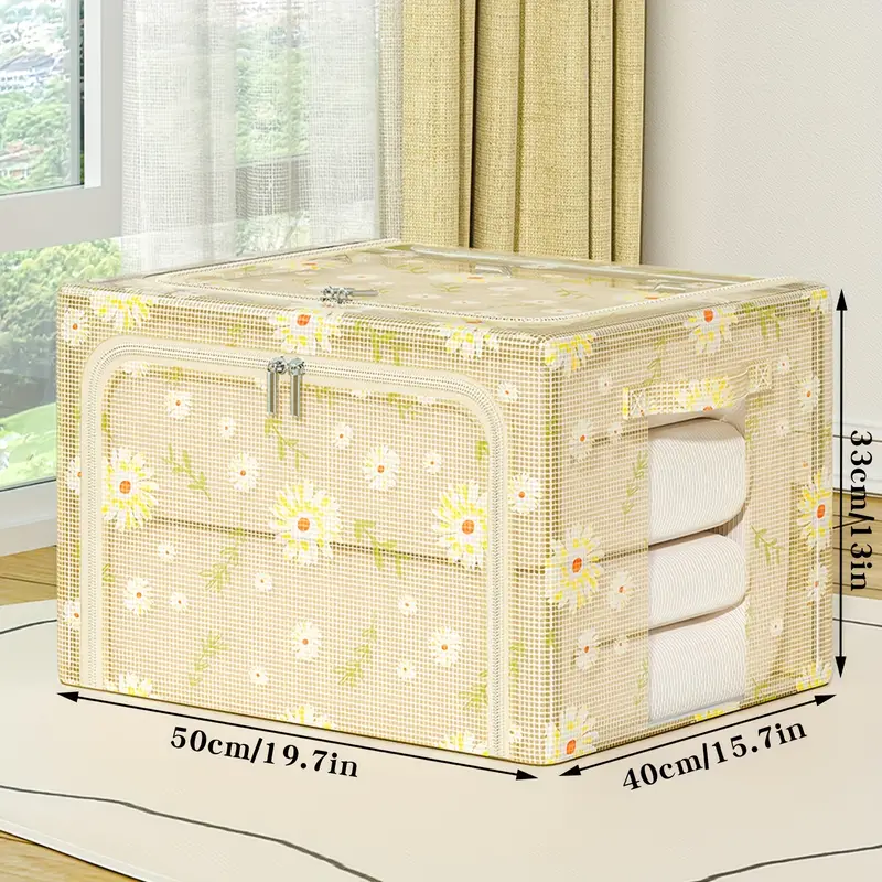 Large Capacity Translucent Storage Box, Made Of Pvc Mesh Material,  Dustproof And Moisture-proof, Transparent, With Handle, Foldable Storage Box,  For Storing Clothes, Quilts, Blankets, Toys, Snacks, Etc Bedroom  Accessories - Temu Germany