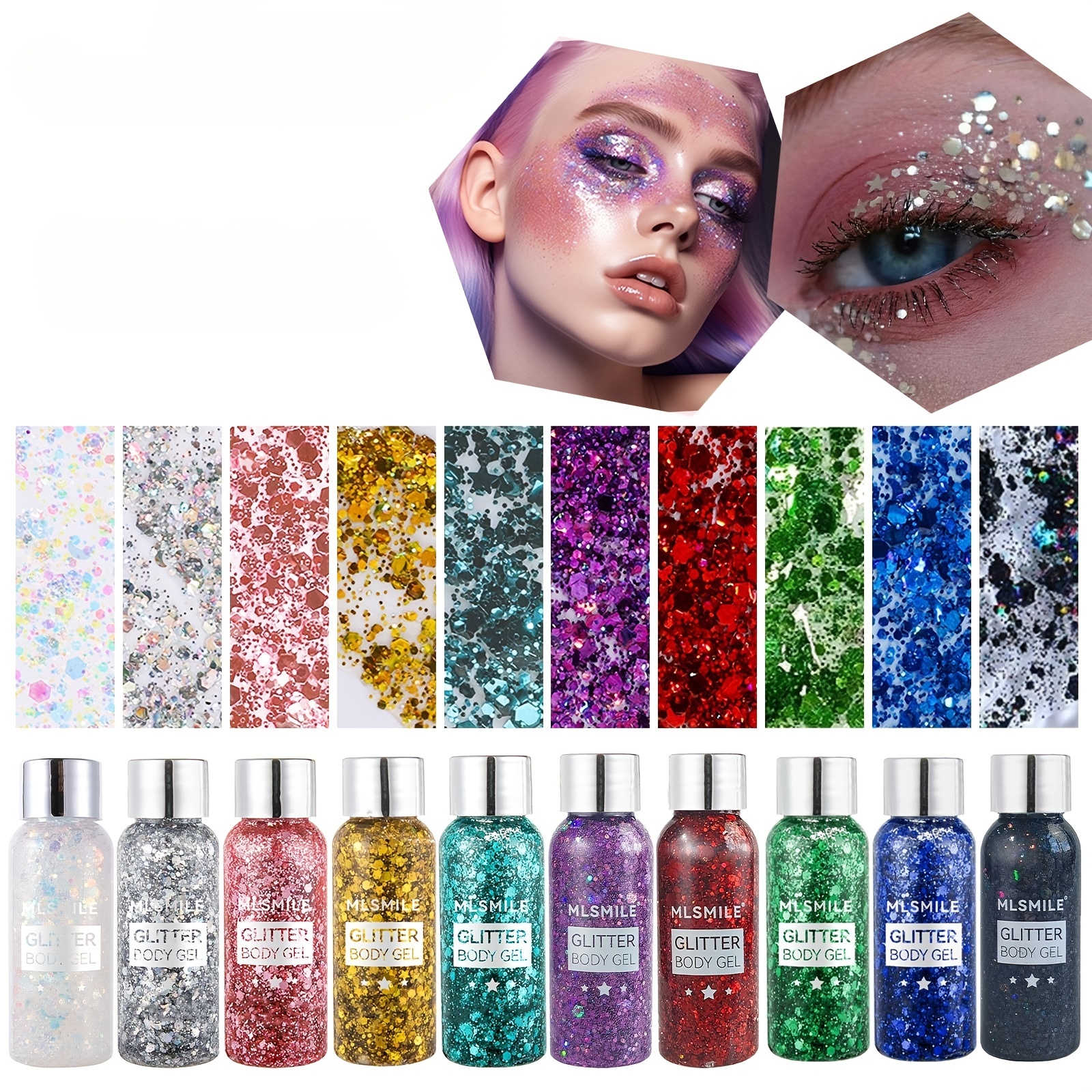 Sparkling Glitter Jelly Eyeshadow Long lasting Waterproof - Temu