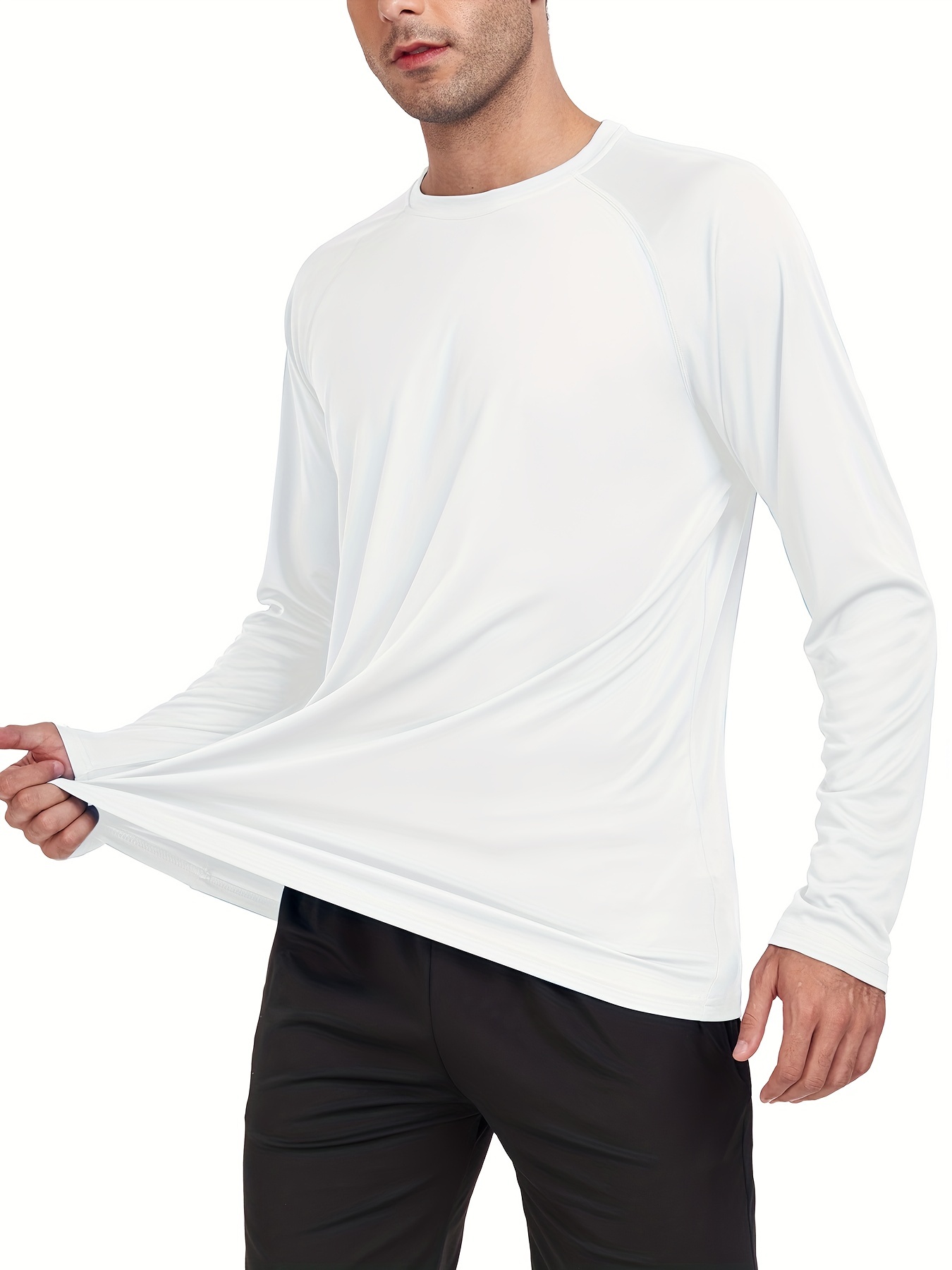 Team Pocket - Camiseta de Surf de Manga Corta con Protección Solar UPF 50  para Hombre