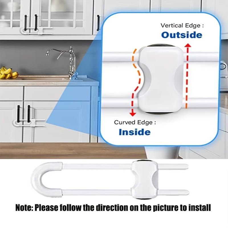 Child Safety Locks Cabinet Locks For Kitchen Drawer - Temu