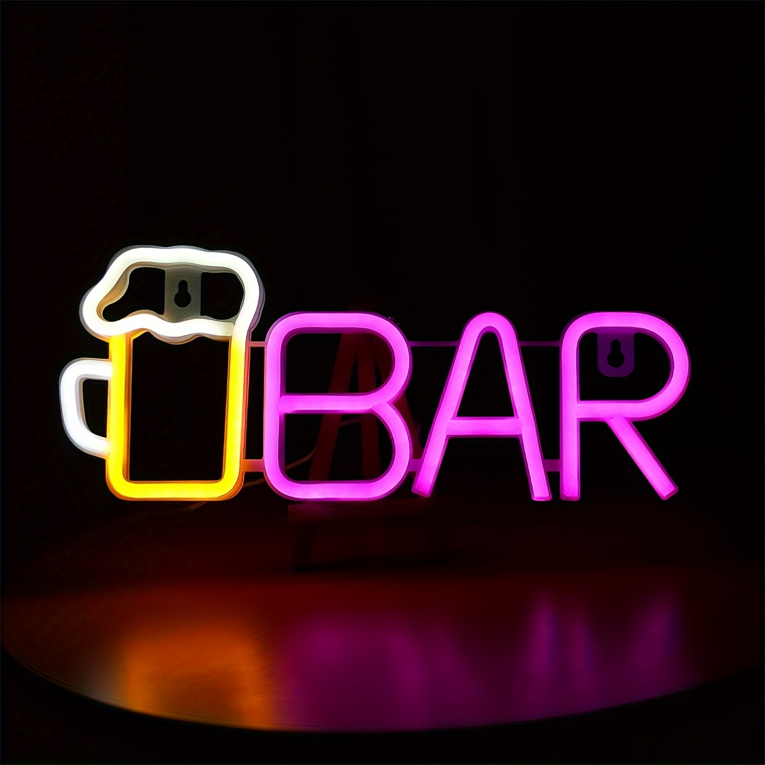 Neon bar store sign battery