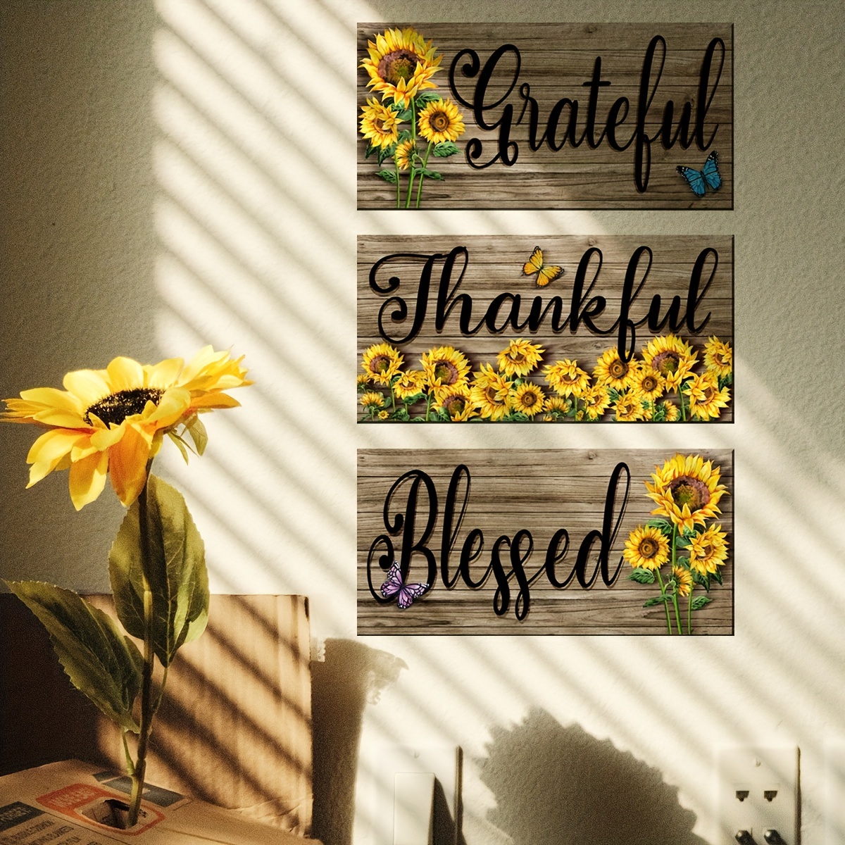  HANKCLES Rustic Kitchen Decor Sunflower Kitchen Wall Decor  Meals&Memories Made With Love Farmhouse Kitchen Canvas Wall Art Kitchen  Signs Wall Decor Kitchen Pictures Home Kitchen Decorations 12x16inch:  Posters & Prints