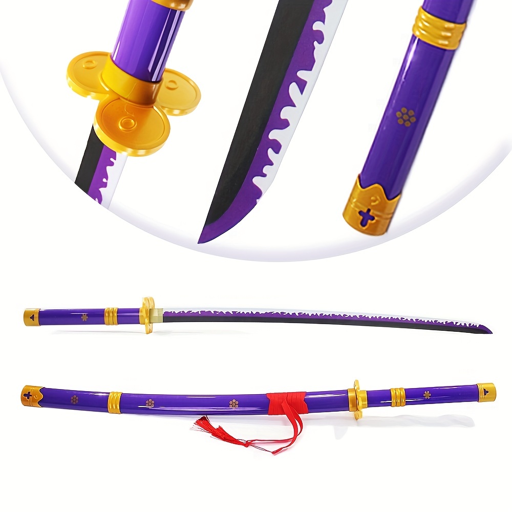 Épée de dessin animé Katana en bois jouet de jeu fait à la - Temu