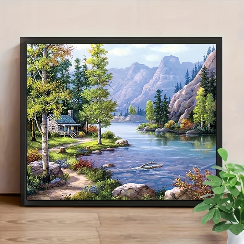 5d Diy Diamond Painting For Adults And Beginners Mountain - Temu