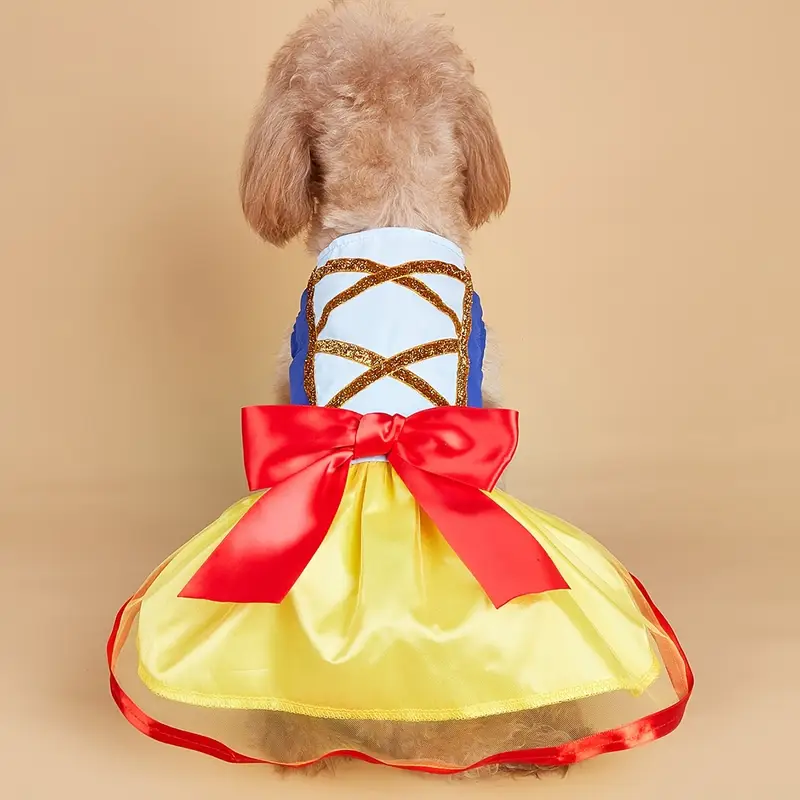 pet yellow princess dress elegant bow dog gown small - Temu pet yellow princess dress elegant bow dog gown small - Temu