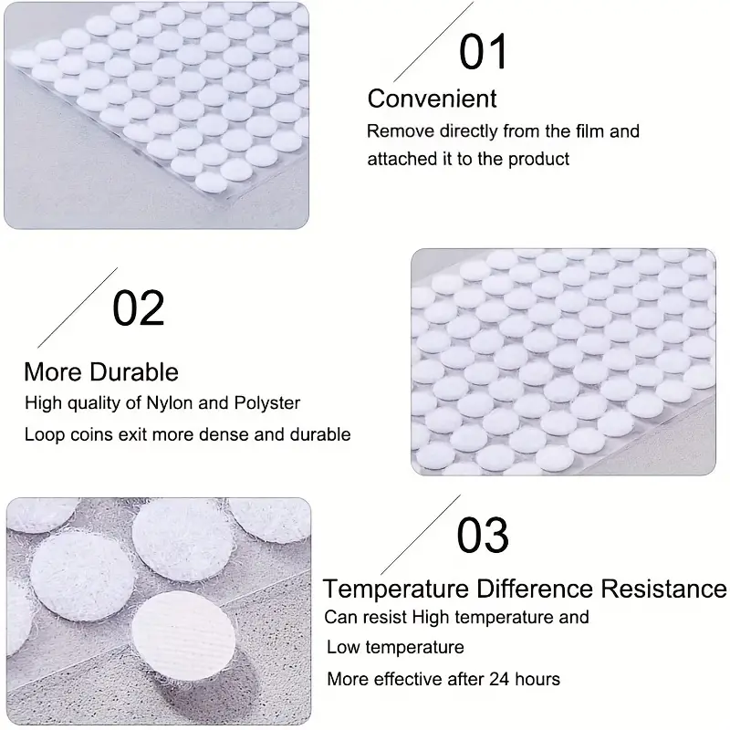 Self Adhesive Dots 0.39 Diameter Waterproof Great For - Temu