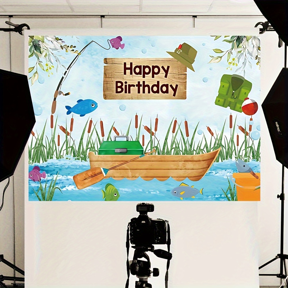 Happy Birthday Photography Backdrop Vinyl Outdoor Boat - Temu