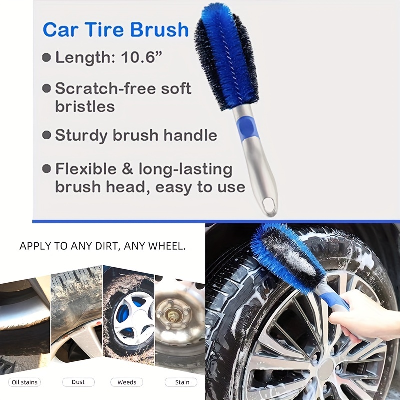 The Ultimate Auto Wheel Detailing Brush: Bendable Wheel - Temu