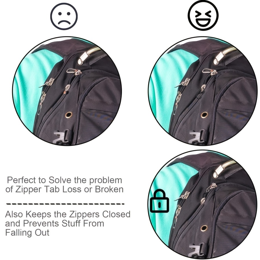 Bobino | Zipper Clip | Anti Theft Zipper Lock & Backpack Lock | Zipper  Locks for Backpacks | Anti Pickpocket Backpack Locks Zipper Clips Anti  Theft 