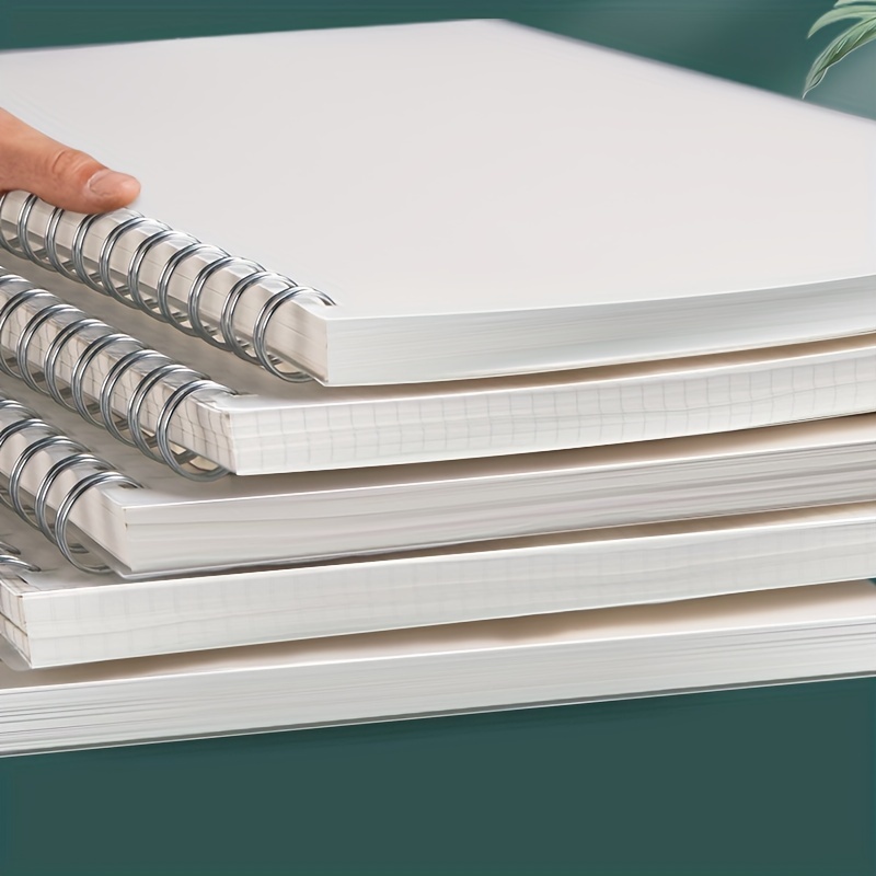 Black A5 Spiral Notebook 100 Pages Blank Sketchbook Pad - Temu