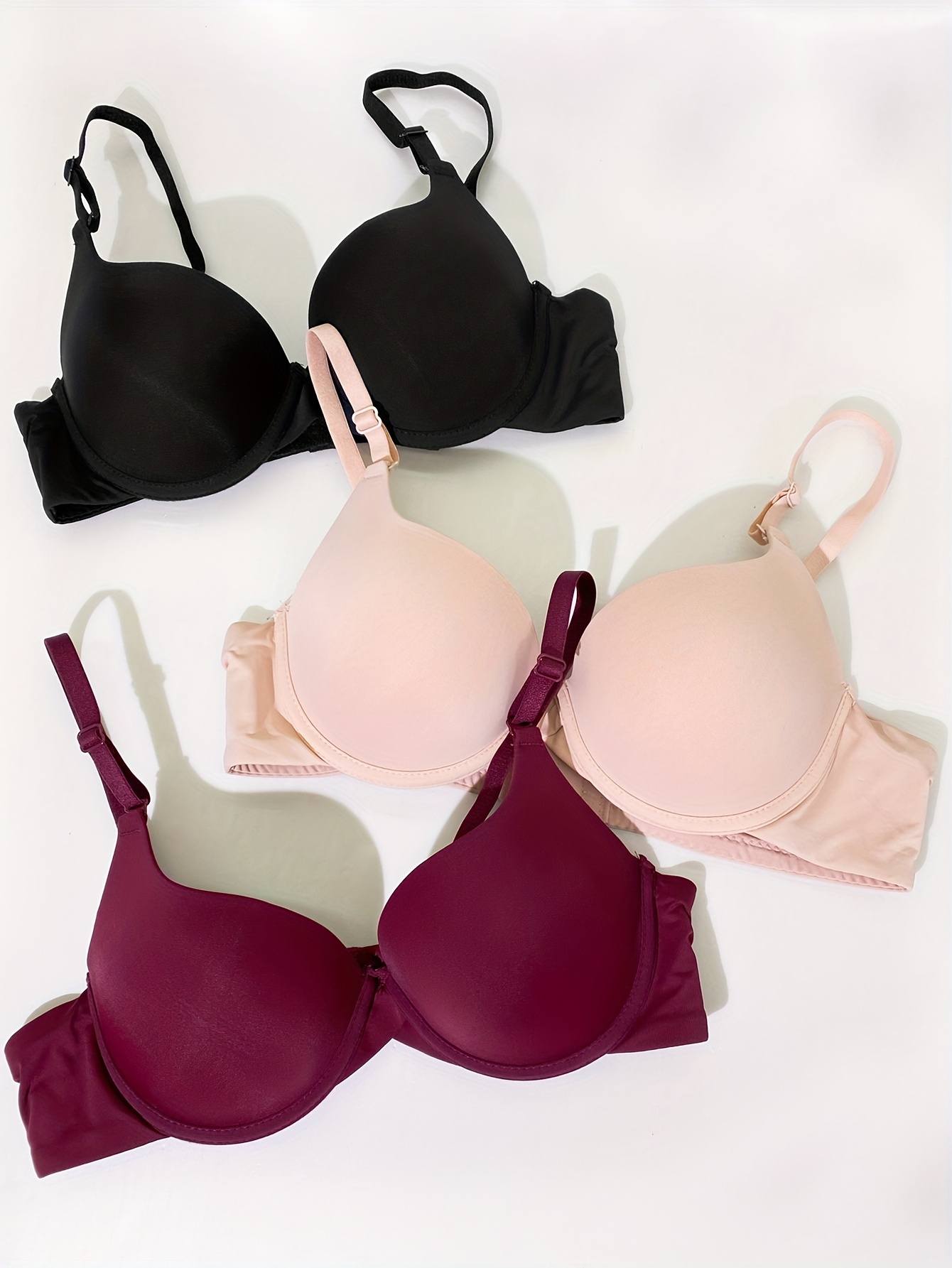 Women Bras 6 Pack of T-shirt Bra B Cup C Cup D Cup DD Cup DDD Cup 42DD  (S8611)