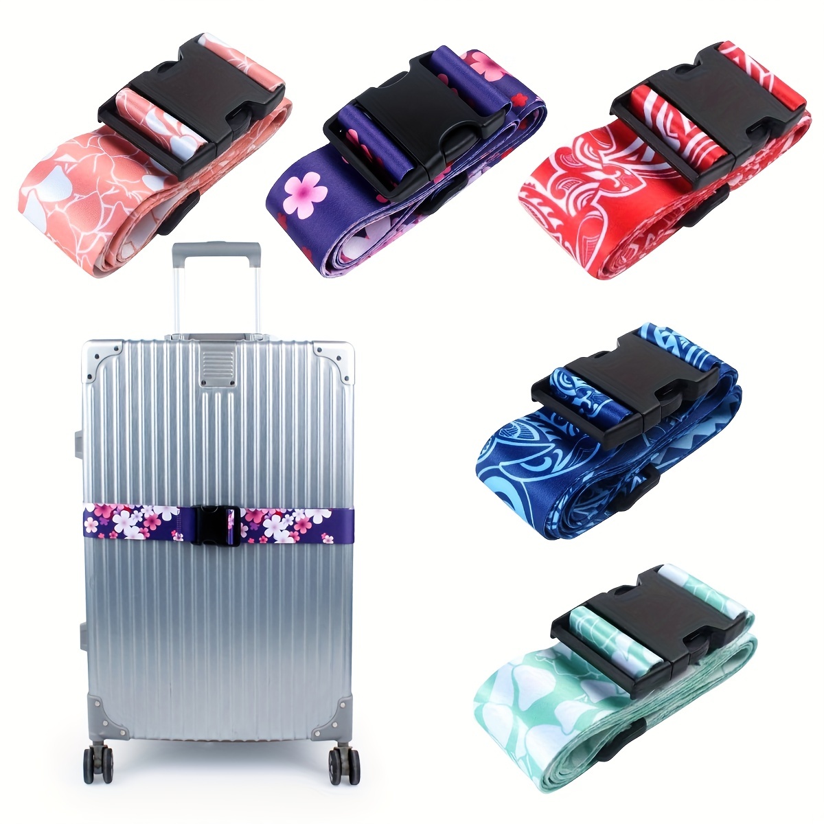 Hanging Luggage Bag Strap Adjustable Suitcase Straps - Temu