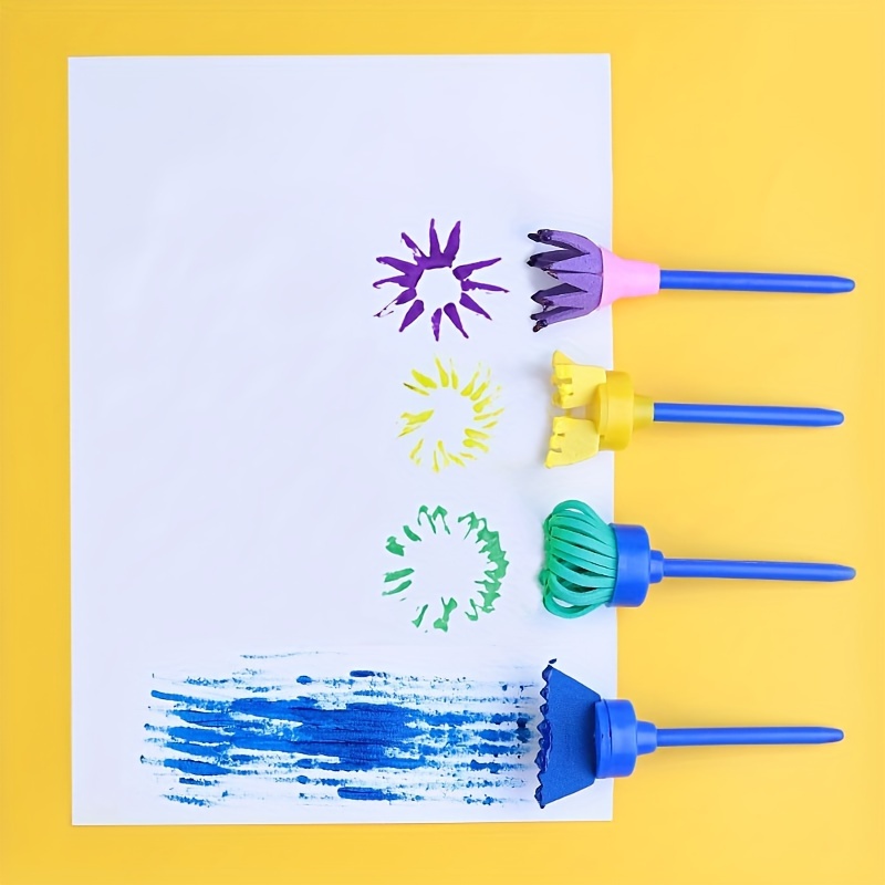 4pcs/set DIY Painting Tools Drawing Tools Flower Stamp Sponge