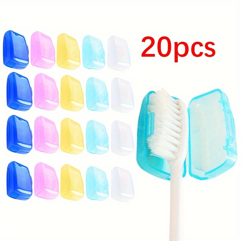 

Portable Toothbrush Covers With Cap, Travel-sized Protective Anti-dust Cases, Portable Drainage Toothbrush Caps For Oral Hygiene