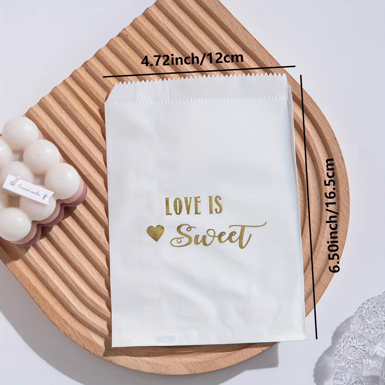 Love is Sweet Personalized Wedding Favor Bags Candy Buffet 