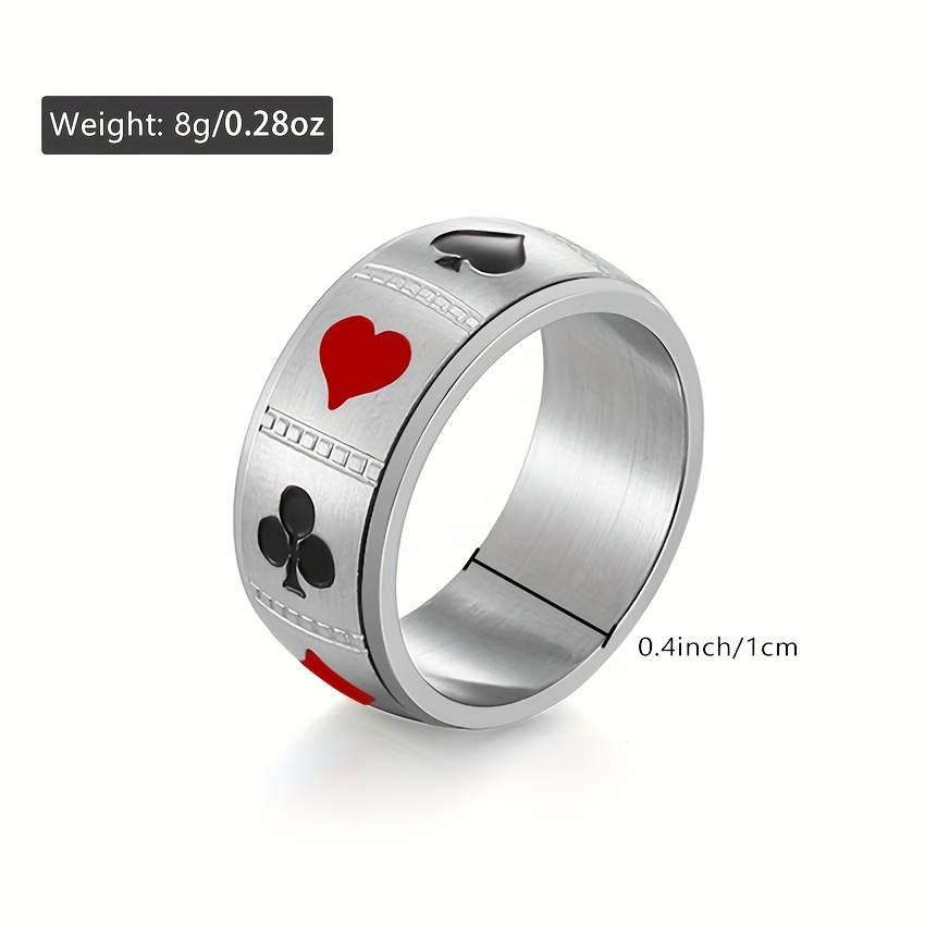 Men's Casual Geometric Patterns Finger Ring, 316 Stainless Steel