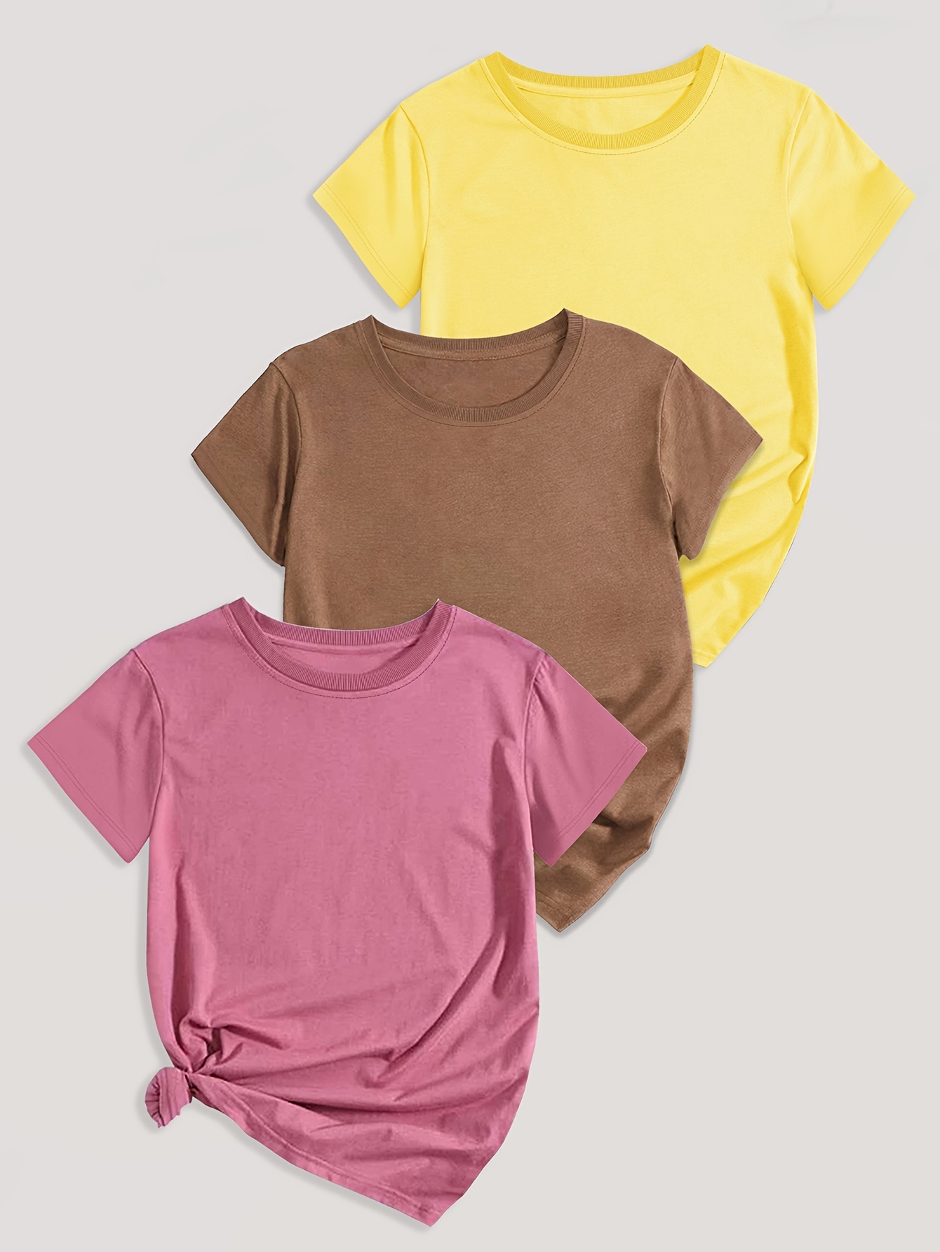 Pack of solid discount color t shirts