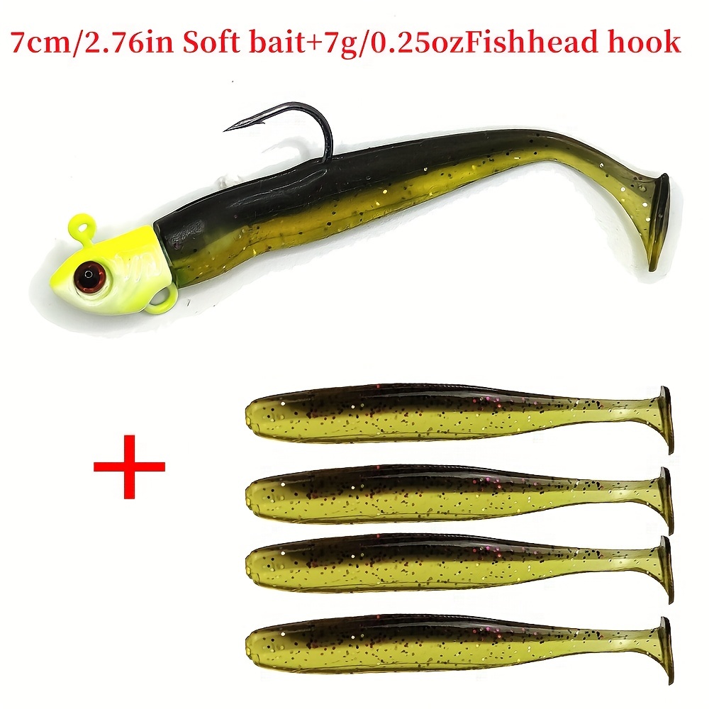 Fishing Rig Artificial Lure Soft Bait Lead Head Hook - Temu Germany