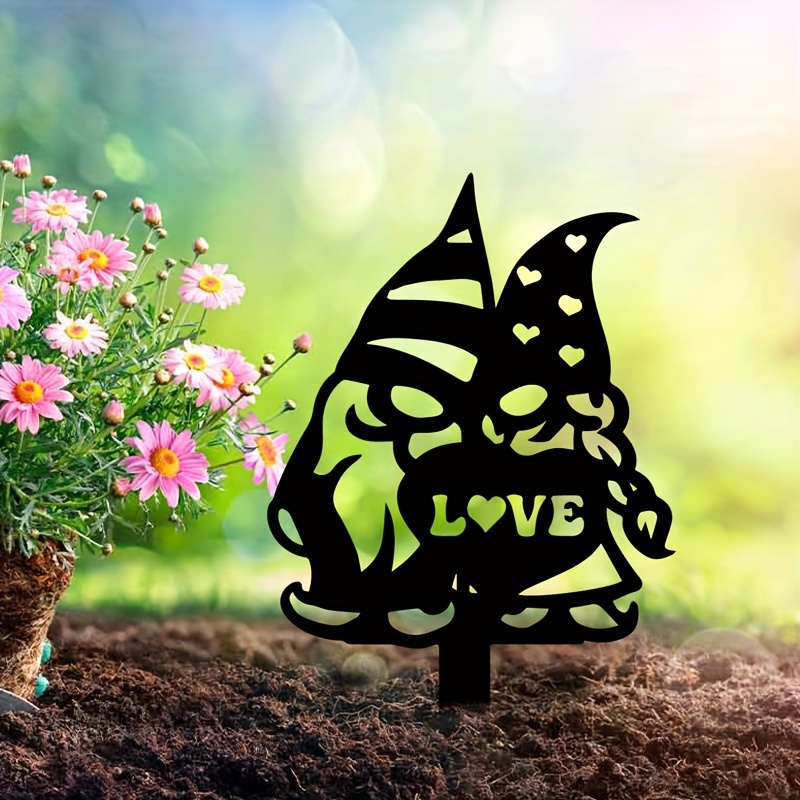 Metal Yard Lover Sign Metal Lawn Gnome Yard Sign Yard Gnome Temu