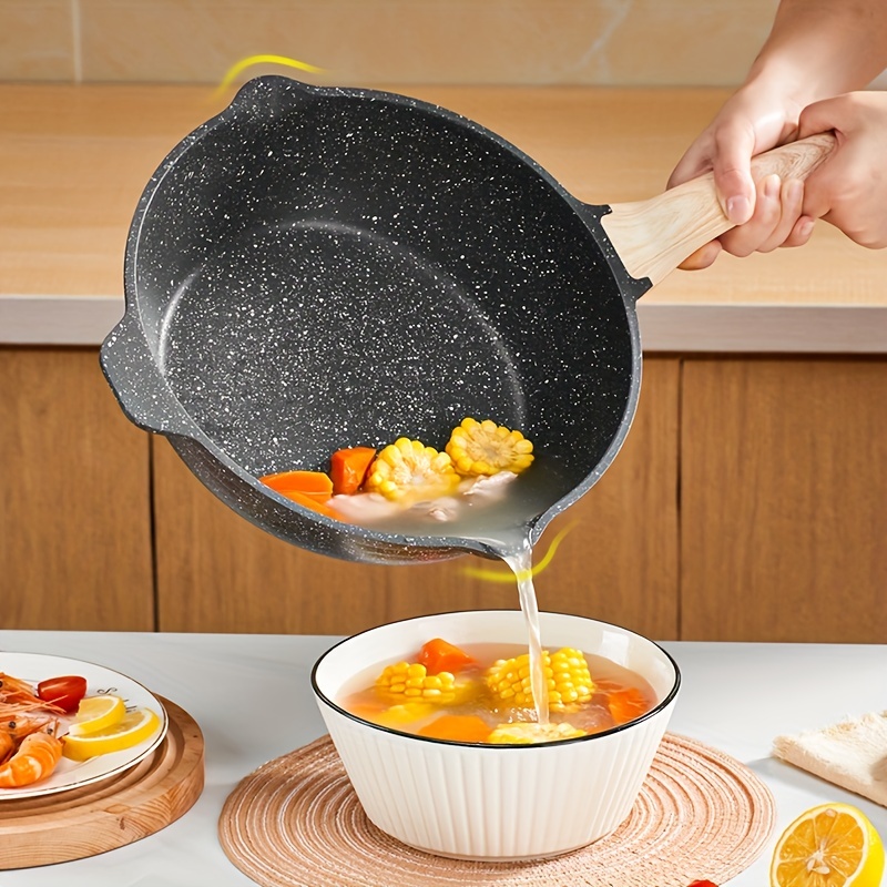 CAROTE 6 Qt Nonstick Deep Frying Pan with Lid,12.5 Inch