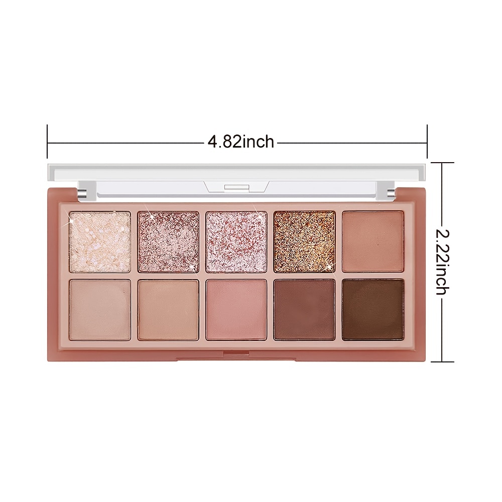 10 Colors Eyeshadow Palette Matte Shimmer Eye Makeup Long Lasting