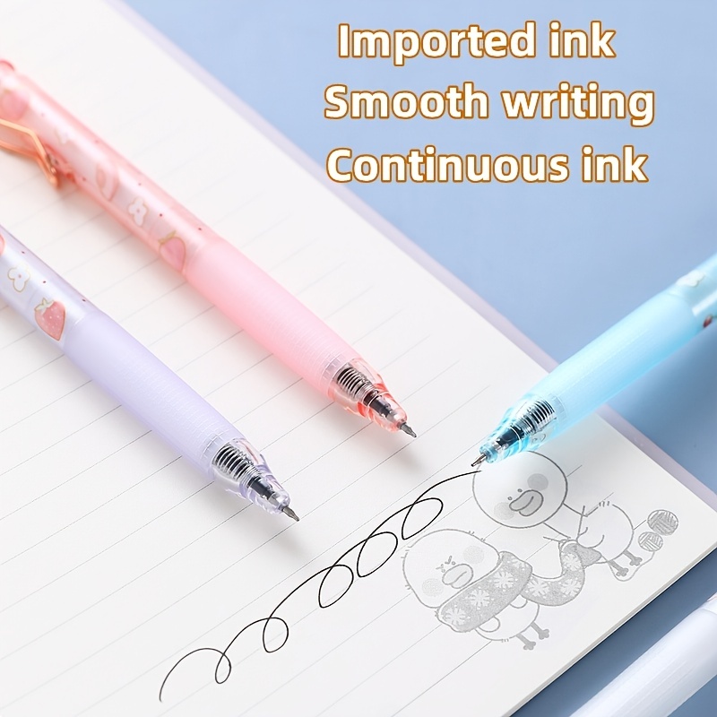 Cute Girl Gel Pen Press Cartoon Pattern Anime Cute - Temu