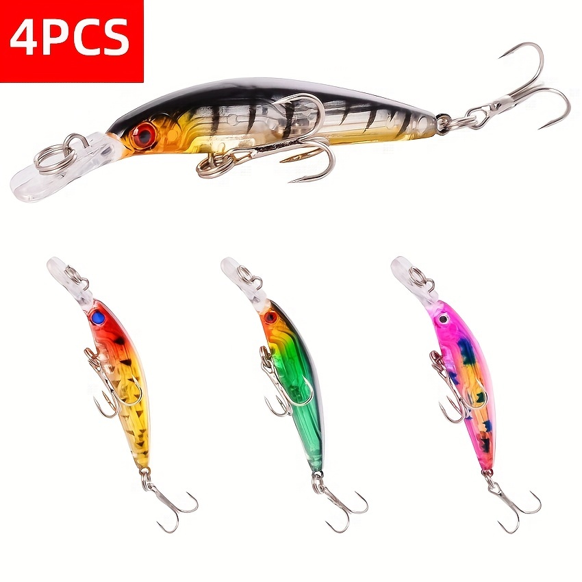 Laser Minnows Fishing Lure Floating Artificial Hard Bait 3d - Temu