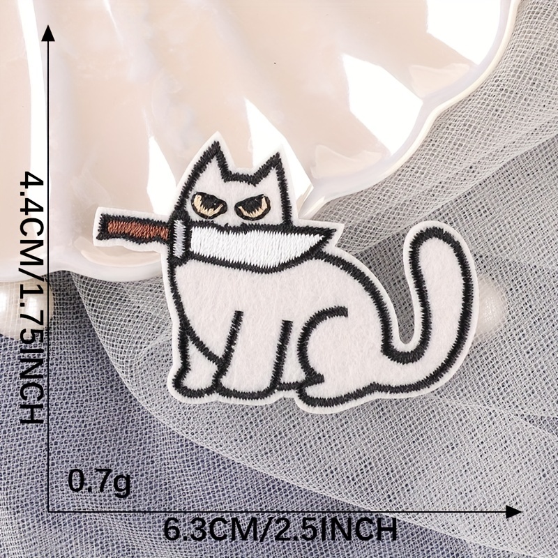 Roblox cat logo embroidery design