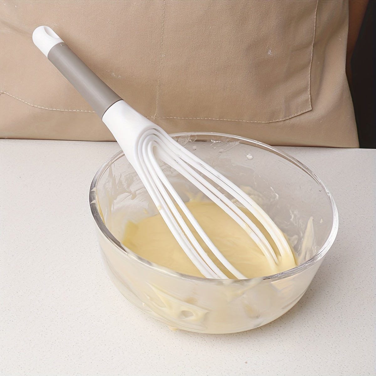 Whisk 2-In-1 Collapsible Balloon and Flat Whisk Silicone Coated