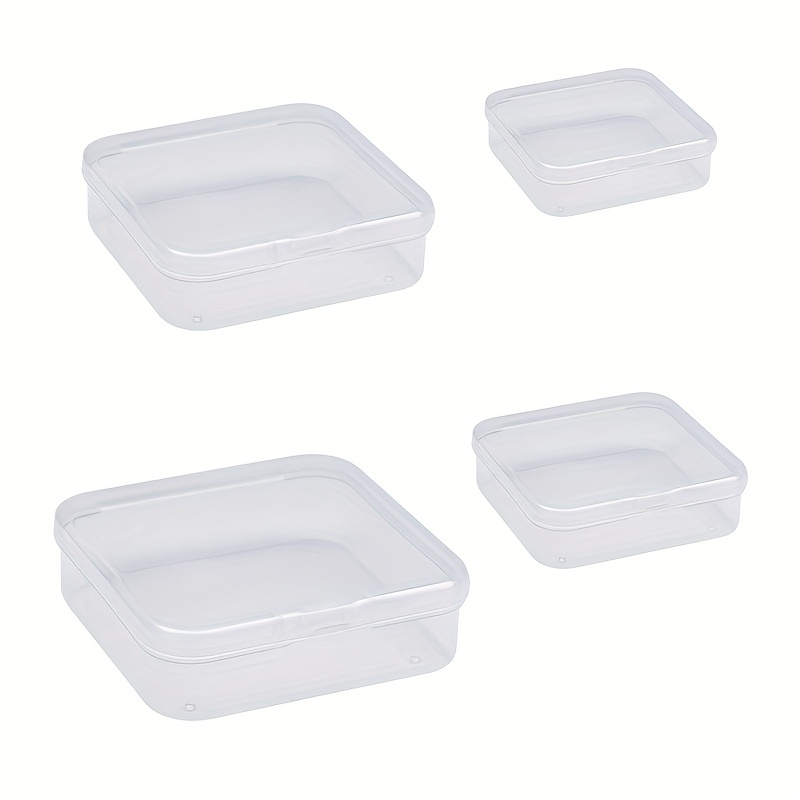 Square Transparent Plastic Boxes For Hardware - Temu