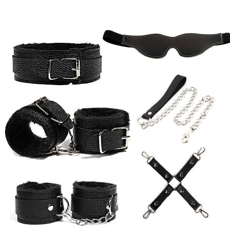 12 Unids/set Bondage Juegos Bondage Cuero Bdsm Sexual Juegos - Temu