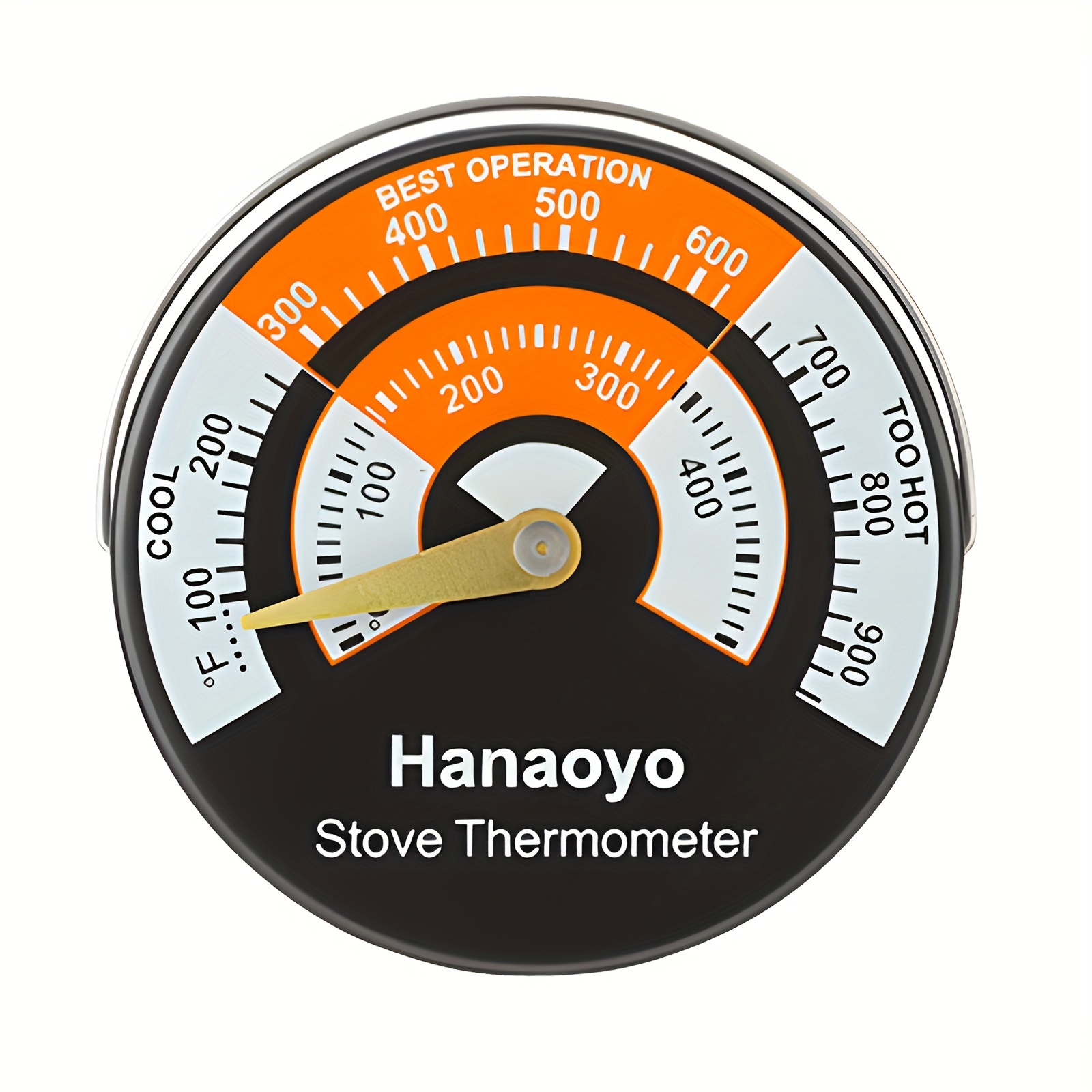 Wood Stove Thermometer Magnetic Stove Pipe Thermometer With - Temu