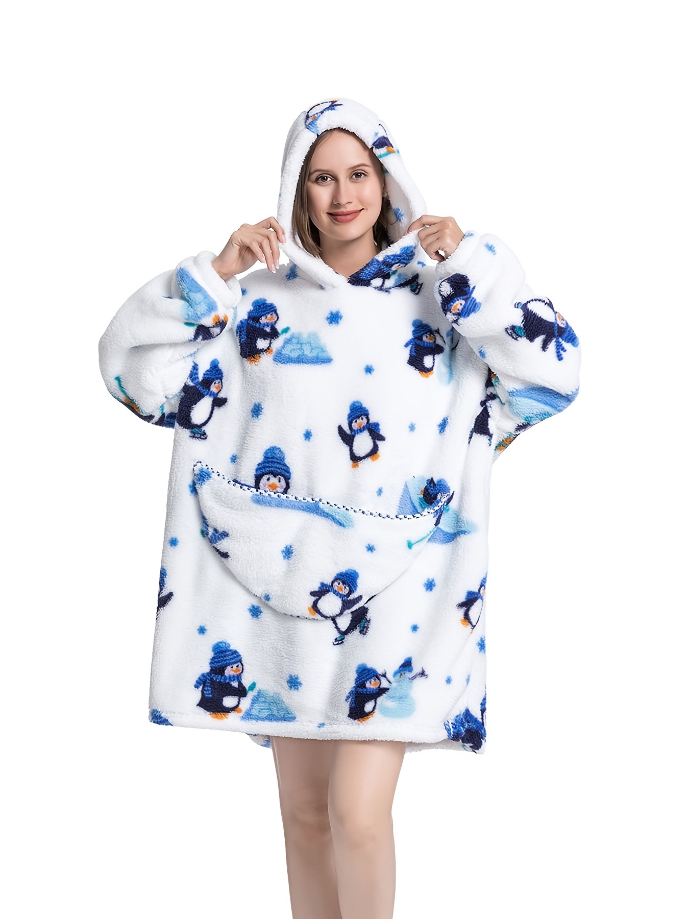 Oversized Hoodie Blanket Wearable Blanket Sweatshirt Ultra - Temu