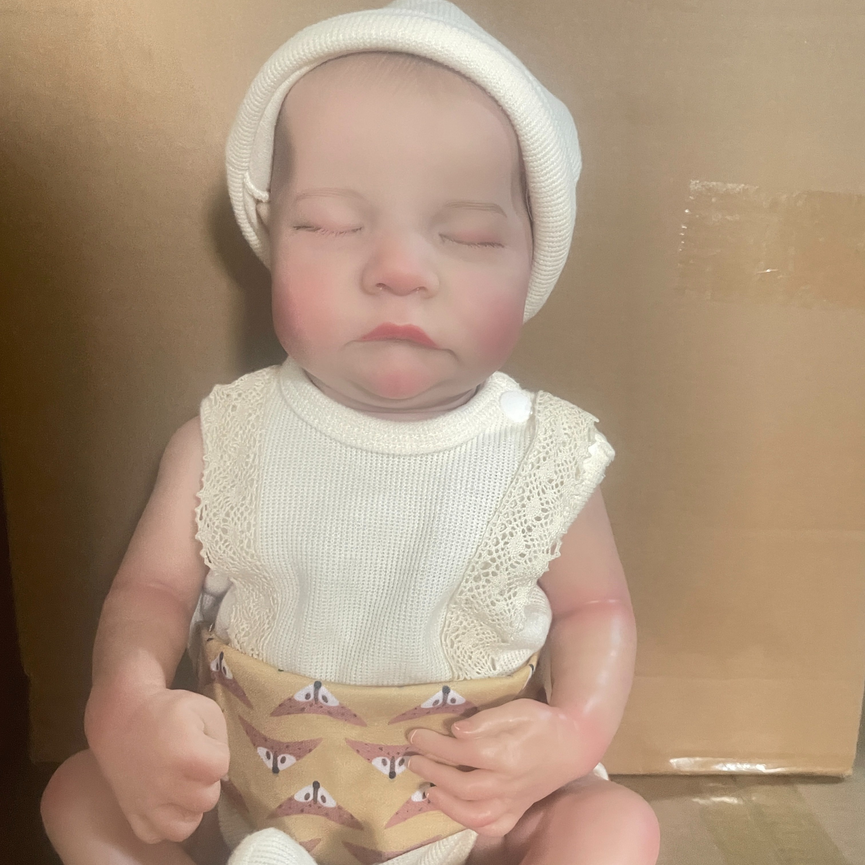 Bonecas bebê reborn realistas - Boneca bebê real de silicone recém-nascido  realista de 18 polegadas conjunto